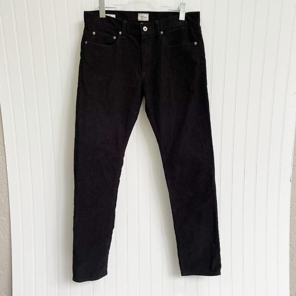 J. Crew 484 Slim-fit Pant In Corduroy Black 32 x 32 - Picture 2 of 7